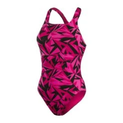Speedo Boom Logo Allover Medalist Swimsuit - Black/ Electric Pink -Speedo Store tumbnail c4dd2501 aadb 48c5 bc2b 03bc7eb115f6
