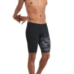 Speedo Men's Hyperboom Placement V-Cut Jammer - Black/ Oxid Grey -Speedo Store tumbnail c6b60e00 0478 448d a896 086e975201a5