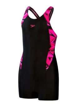 Speedo Girls Hyperboom Splice Legsuit - Black / Electric Pink / Ecstatic Pink -Speedo Store tumbnail c92ab357 8334 416e a8a6 8f00d6b78813