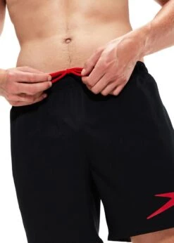 Speedo Sport Logo 16" Watershort - Black/Fed Red -Speedo Store tumbnail cfd19cf0 f8b9 4a1a b2f5 f787fb36d251