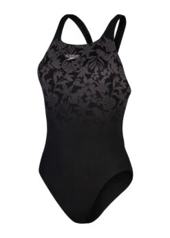 Speedo Placement Powerback Swimsuit - Black/ USA Charcoal -Speedo Store tumbnail d37f6b81 67d2 4471 a743 c3be7776399c