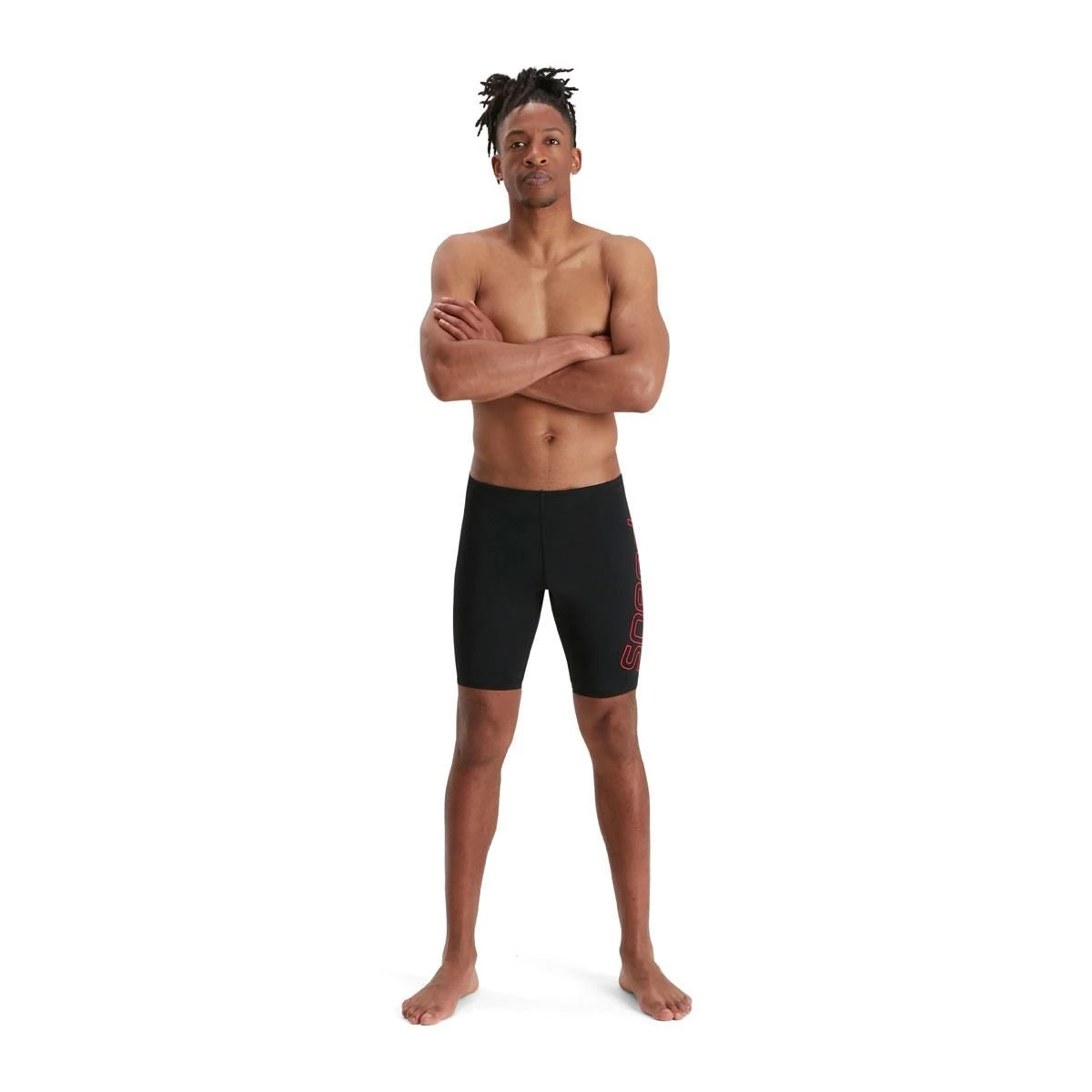 Speedo Boom Logo Placement Jammer - Black/ Fed Red 22 Speedo Boom Logo Placement Jammer - Black/ Fed Red - Image 20