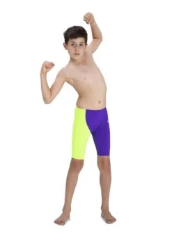 Speedo Boy's Fastskin Junior Endurance+ High Waisted Jammer - Violet / Fluo Yellow -Speedo Store tumbnail d89c0f07 03ca 4d0a 9a8c 76da6c2a8a83