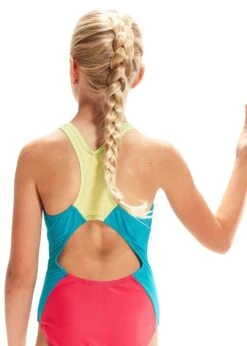 Speedo Girl's Colourback Spiritback Swimsuit - Raspberry Fill/ Spritz/ Aquarium -Speedo Store tumbnail d937576a 2b38 470c 9f21 f7e2c544e8c2