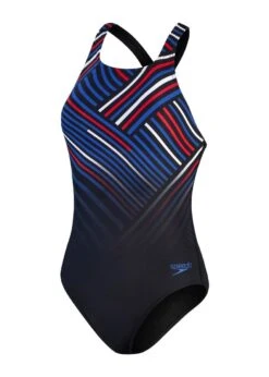 Speedo Digital Printed Medalist Swimsuit - Black/ Fed Red/ Chroma Blue/ White -Speedo Store tumbnail db08eab7 d5fe 439e a29c 3bccaed2d1b7