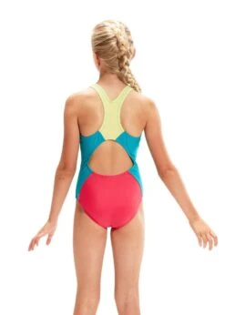Speedo Girl's Colourback Spiritback Swimsuit - Raspberry Fill/ Spritz/ Aquarium -Speedo Store tumbnail db384a86 cf20 4dc8 b58e c7b122f34bfa