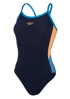 Speedo Dive Thinstrap Muscleback Swimsuit - True Navy/ Pool/ Papaya Punch -Speedo Store tumbnail dc29f981 12d1 4633 a956 6339fcb7f5e8