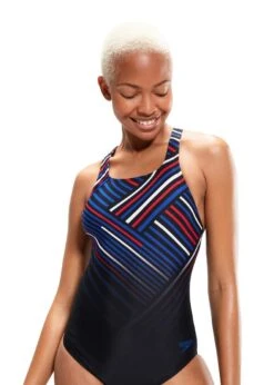 Speedo Digital Printed Medalist Swimsuit - Black/ Fed Red/ Chroma Blue/ White -Speedo Store tumbnail e11746ff 7c36 470e ae39 9a4f619ab8c5