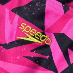 Speedo Girl's HyperBoom Logo Medalist Swimsuit - Black/ Electric Pink/ Ecstatic -Speedo Store tumbnail e3e6027d 7f98 47e1 bb4f eb2f5ec4c170