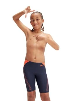 Speedo Boys Hyper Boom Logo Splice Jammer - True Navy/Volcanic Orange -Speedo Store tumbnail e521d268 5be9 40db bb6e a8588ecea510