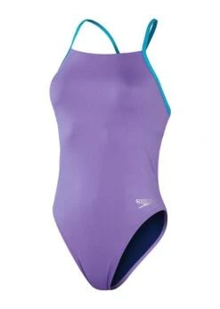 Speedo Solid Lattice Back Swimsuit - Miami Lilac/ Aquarium -Speedo Store tumbnail e979c83f 0493 46cd 920e 869171b98799