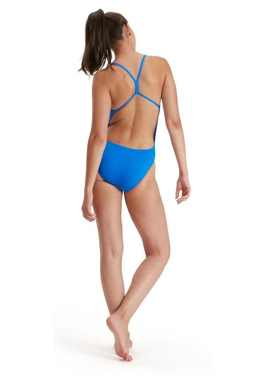Speedo Eco Endurance+ Thinstrap Swimsuit - Bondi Blue 3 Speedo Eco Endurance+ Thinstrap Swimsuit - Bondi Blue