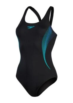 Speedo Placement Muscleback Swimsuit - Black/ Chroma Blue/ Aquarium -Speedo Store tumbnail eb578b5b 1537 49f9 a399 a240302e8244