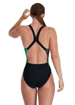 Speedo Placement Digital Powerback Swimsuit - Black/ Charcoal/ Green -Speedo Store tumbnail eeb63282 25f6 4468 a5c9 e19d486e6d2e