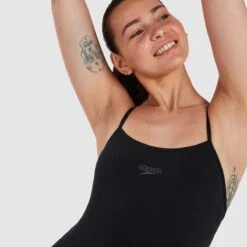 Speedo Eco Endurance+ Thinstrap Swimsuit - Black -Speedo Store tumbnail f00877fc e62f 44eb b7ac 16d714dd289f