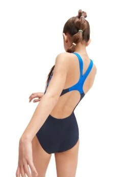 Speedo Girls Digital Placement Splashback Swimsuit - True Navy / Cobalt Pop / Hypersonic Blue / Orchid Shine / Flamingo Pink
