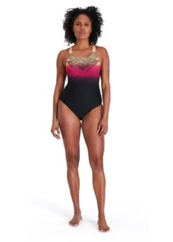 Speedo Digital Placement Medalist Swimsuit - Black/ Papaya Punch/ Magenta -Speedo Store tumbnail f24d0783 bdb5 4331 8be0 b5fbc497dc5c
