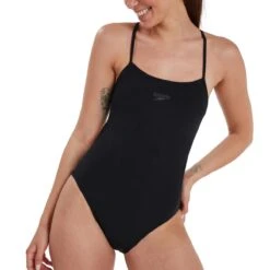 Speedo Eco Endurance+ Thinstrap Swimsuit - Black -Speedo Store tumbnail f8f4f79c 304c 4576 bb74 f62cffde424b