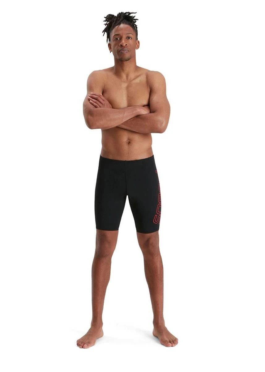 Speedo Boom Logo Placement Jammer - Black/ Fed Red 6 Speedo Boom Logo Placement Jammer - Black/ Fed Red - Image 4